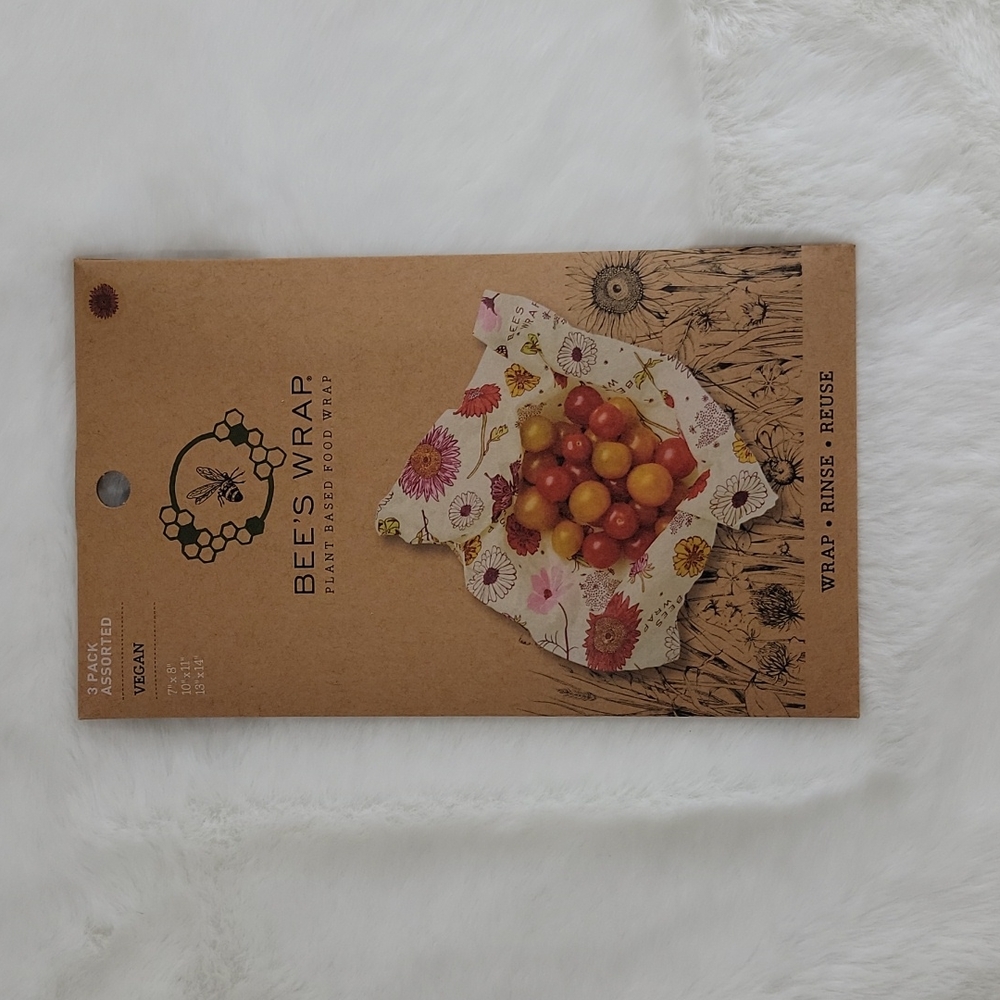 Bee's Wrap Food Wrap 3 Pack Assorted (VEGAN)